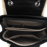 David Jones – 2 az 1-ben hátizsák és táska plüss részletekkel – fekete