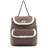 David Jones – 2 az 1-ben hátizsák és táska plüss részletekkel – barna