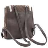 David Jones – 2 az 1-ben hátizsák és táska plüss részletekkel – barna