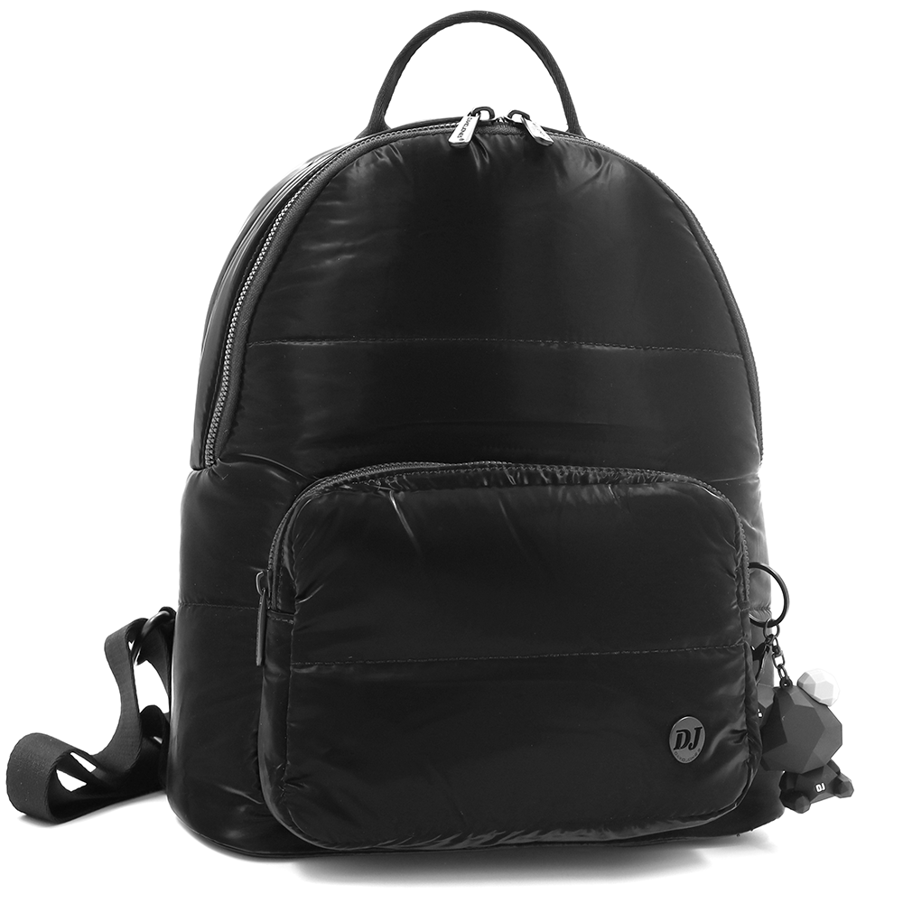 David Jones – Női vászon hátizsák macival – fekete