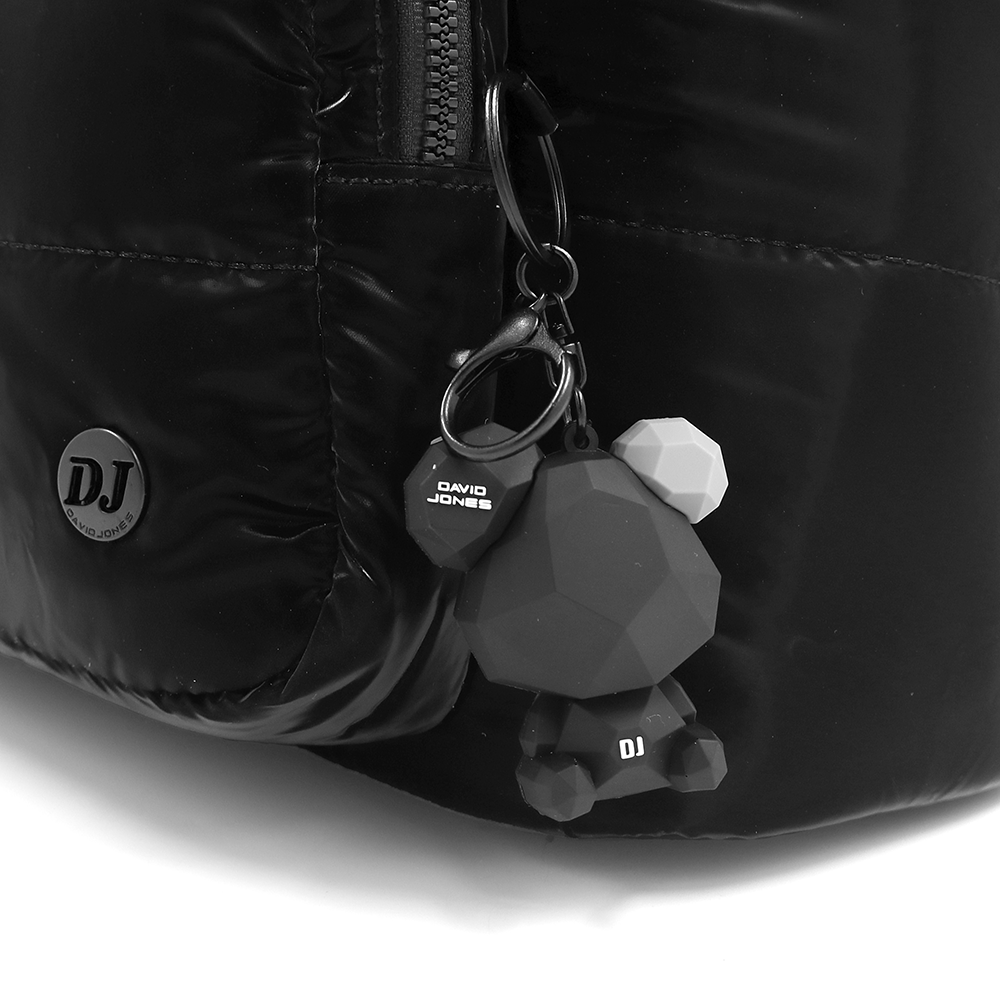 David Jones – Női vászon hátizsák macival – fekete