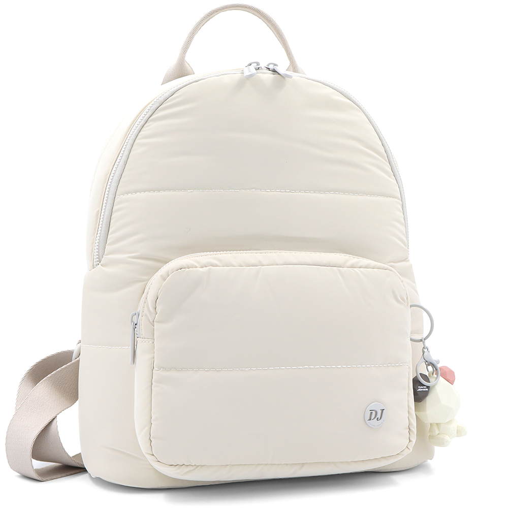 David Jones – Női vászon hátizsák macival – bézs