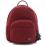 David Jones – Hátizsák kordbársonyból lógó macival – piros