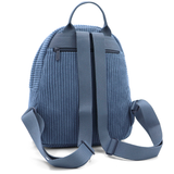 David Jones – Hátizsák kordbársonyból lógó macival – kék