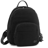 David Jones – Hátizsák kordbársonyból lógó macival – fekete