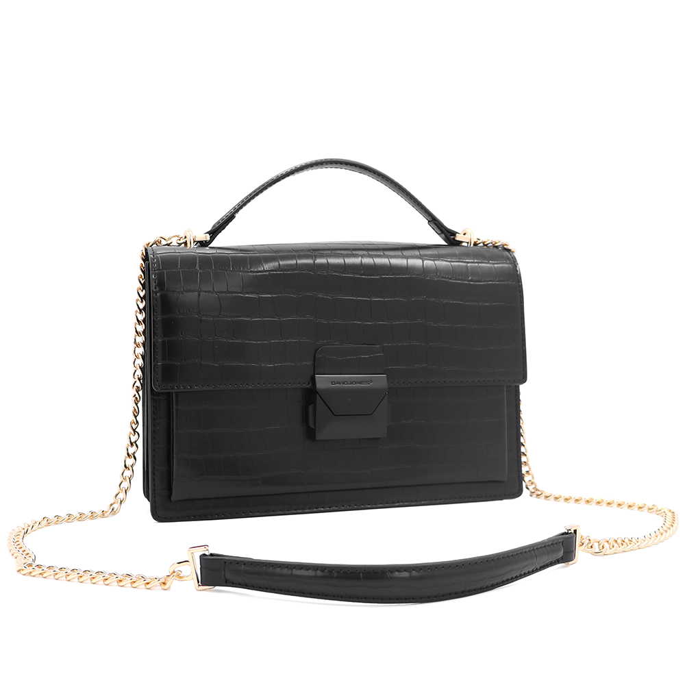 David Jones – Női válltáska mintával – fekete