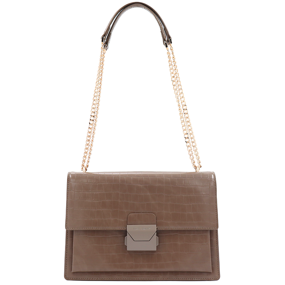 David Jones – Női válltáska mintával – barna