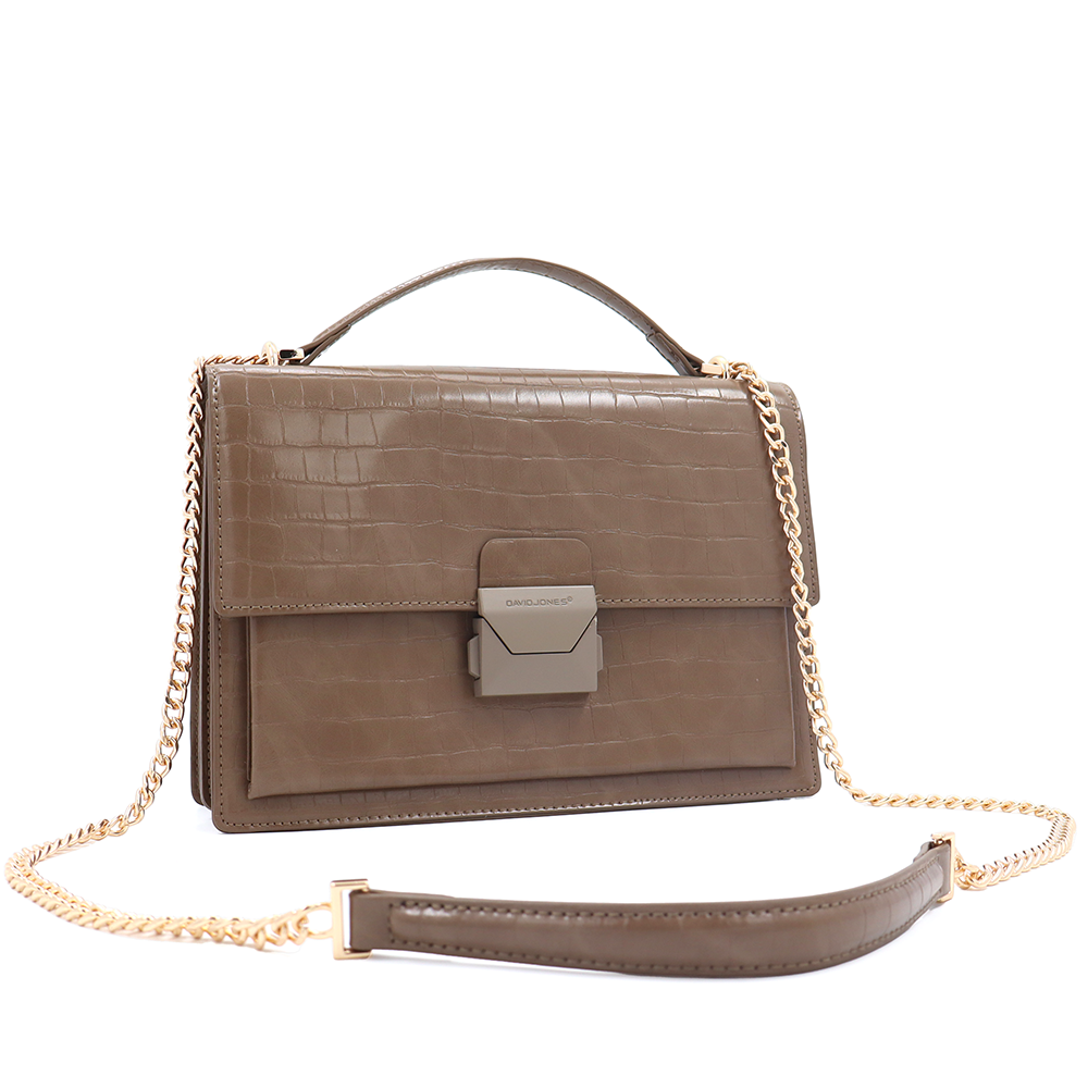 David Jones – Női válltáska mintával – barna