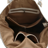 Nagy női táska – fehér/bézs