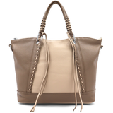 Nagy női táska – világosbarna/barna