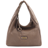 Nagy női táska típusú táska – világosbarna