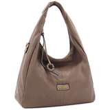 Nagy női táska típusú táska – világosbarna