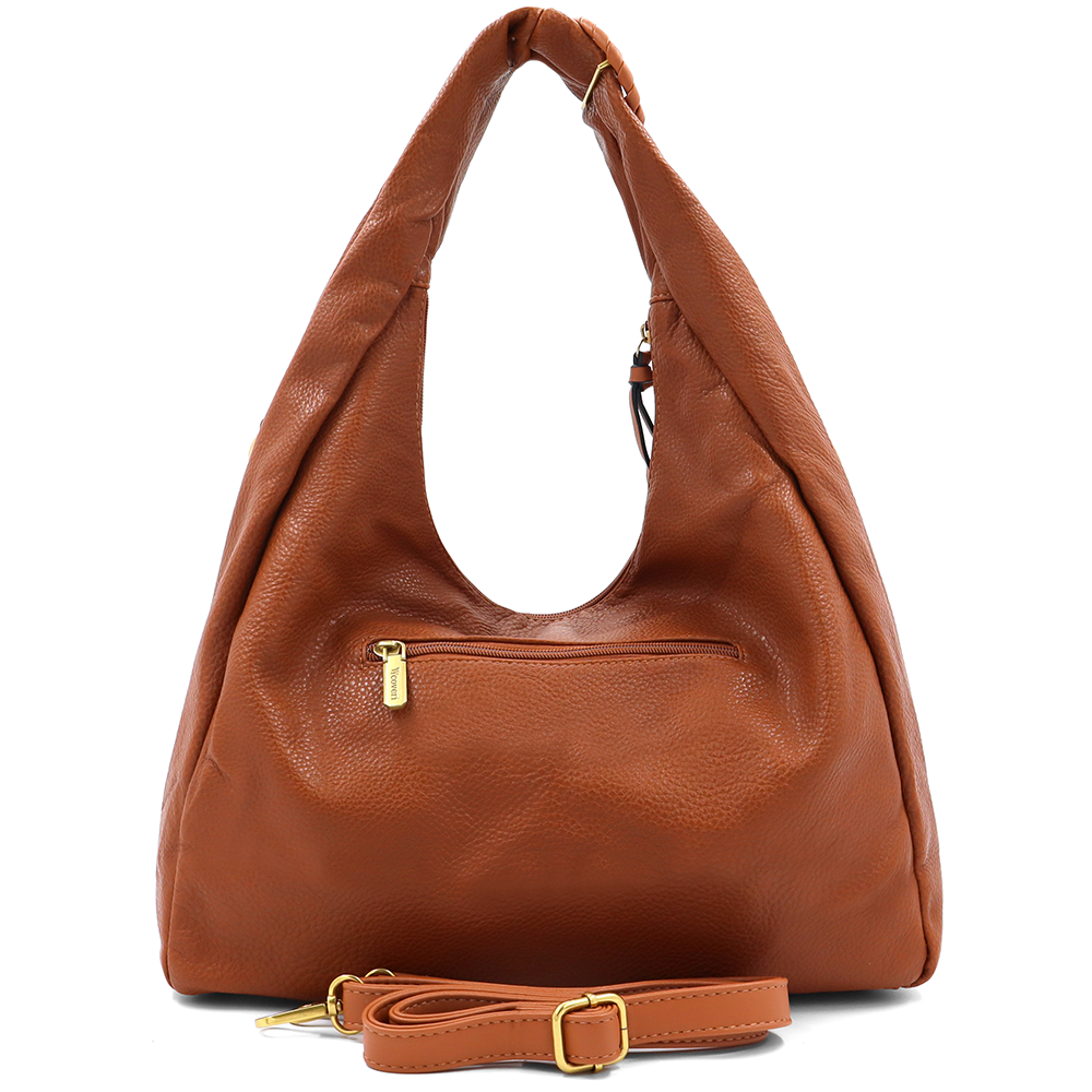 Nagy női táska típusú táska – téglabarna