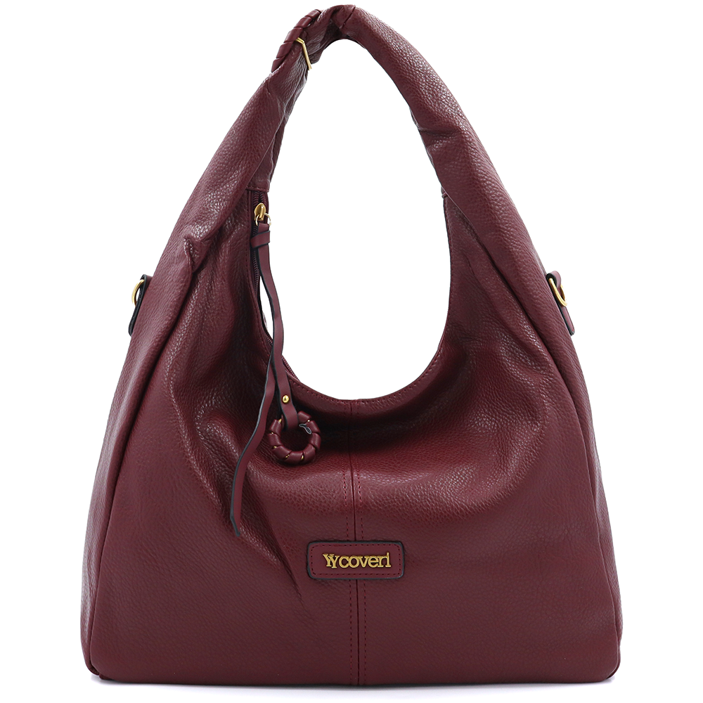 Nagy női táska típusú táska – bordó