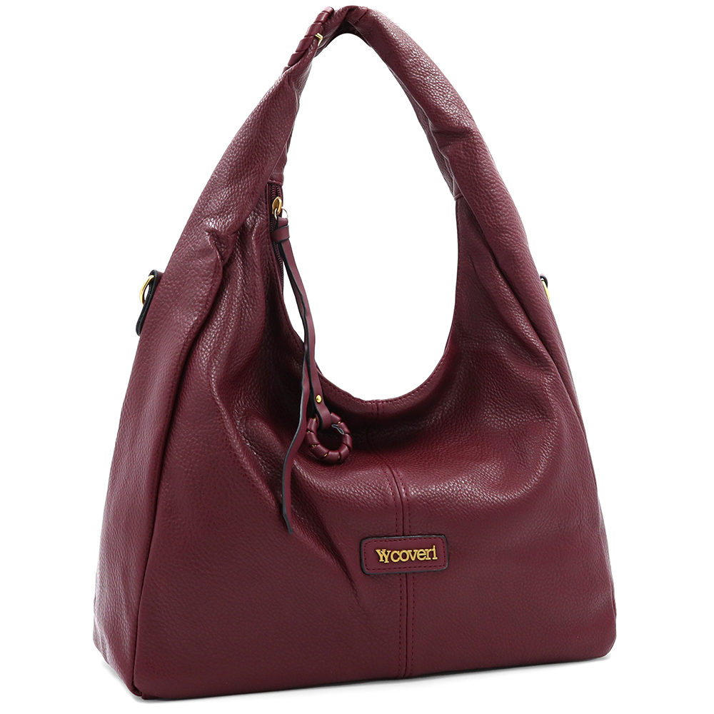 Nagy női táska típusú táska – bordó