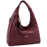 Nagy női táska típusú táska – bordó