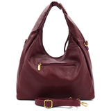 Nagy női táska típusú táska – bordó