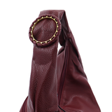 Nagy női táska típusú táska – bordó