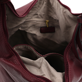 Nagy női táska típusú táska – bordó