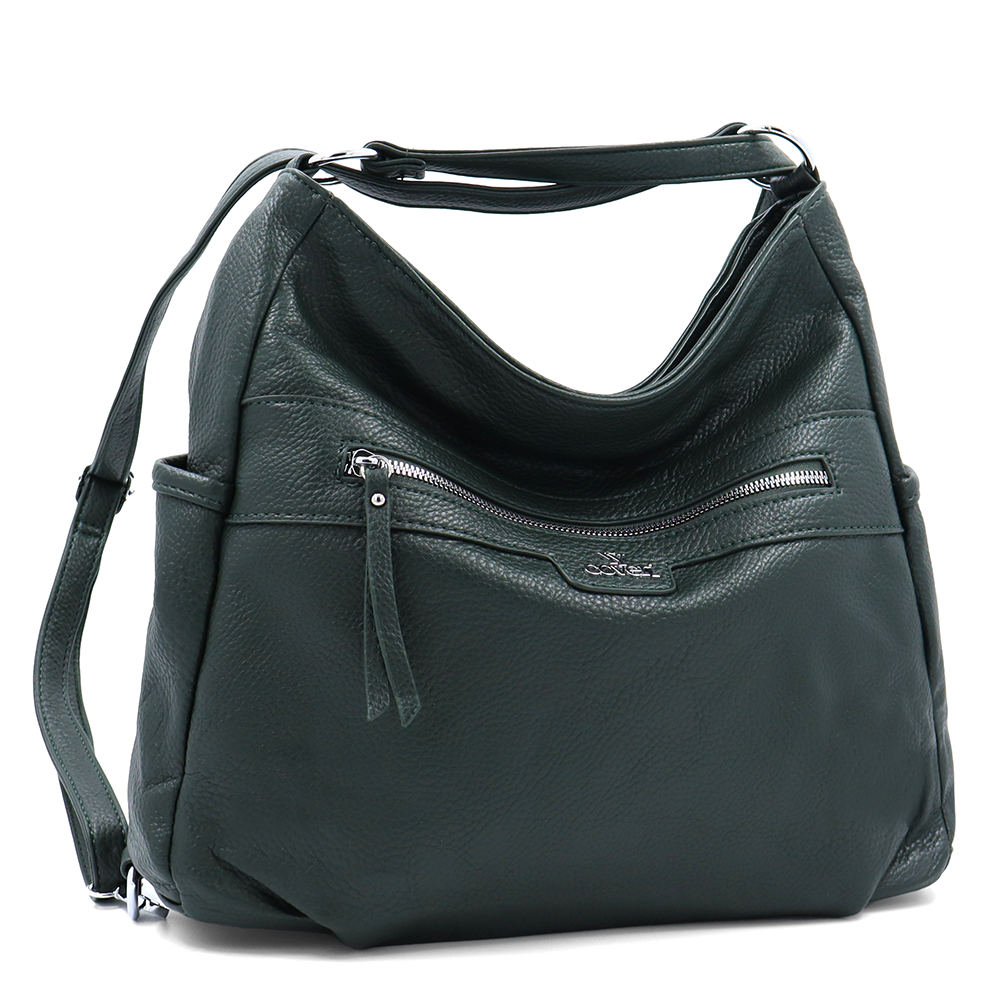 2 az 1-ben – táska és hátizsák – zöld