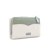 Női pénztárca sok rekesszel – bézs/zöld