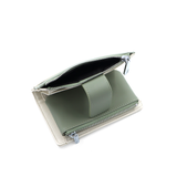 Női pénztárca sok rekesszel – bézs/zöld