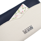 Női pénztárca sok rekesszel – bézs/sötétkék