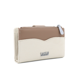 Női pénztárca sok rekesszel – bézs/világosbarna