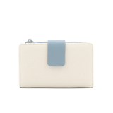 Női pénztárca sok rekesszel – bézs/kék