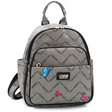 Női hátizsák mintás – szürke