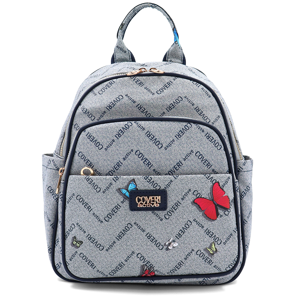 Női hátizsák mintás – kék