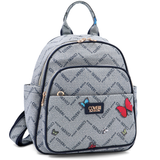 Női hátizsák mintás – kék