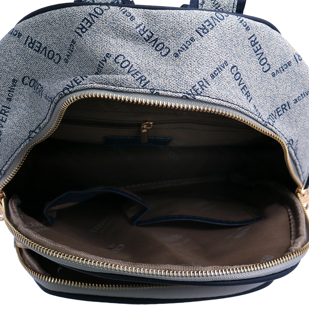 Női hátizsák mintás – kék