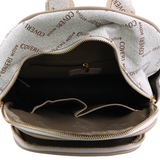 Női hátizsák mintás – bézs