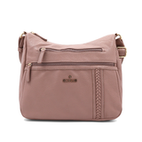 Női válltáska – rózsaszín hamu