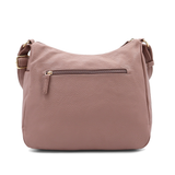 Női válltáska – rózsaszín hamu