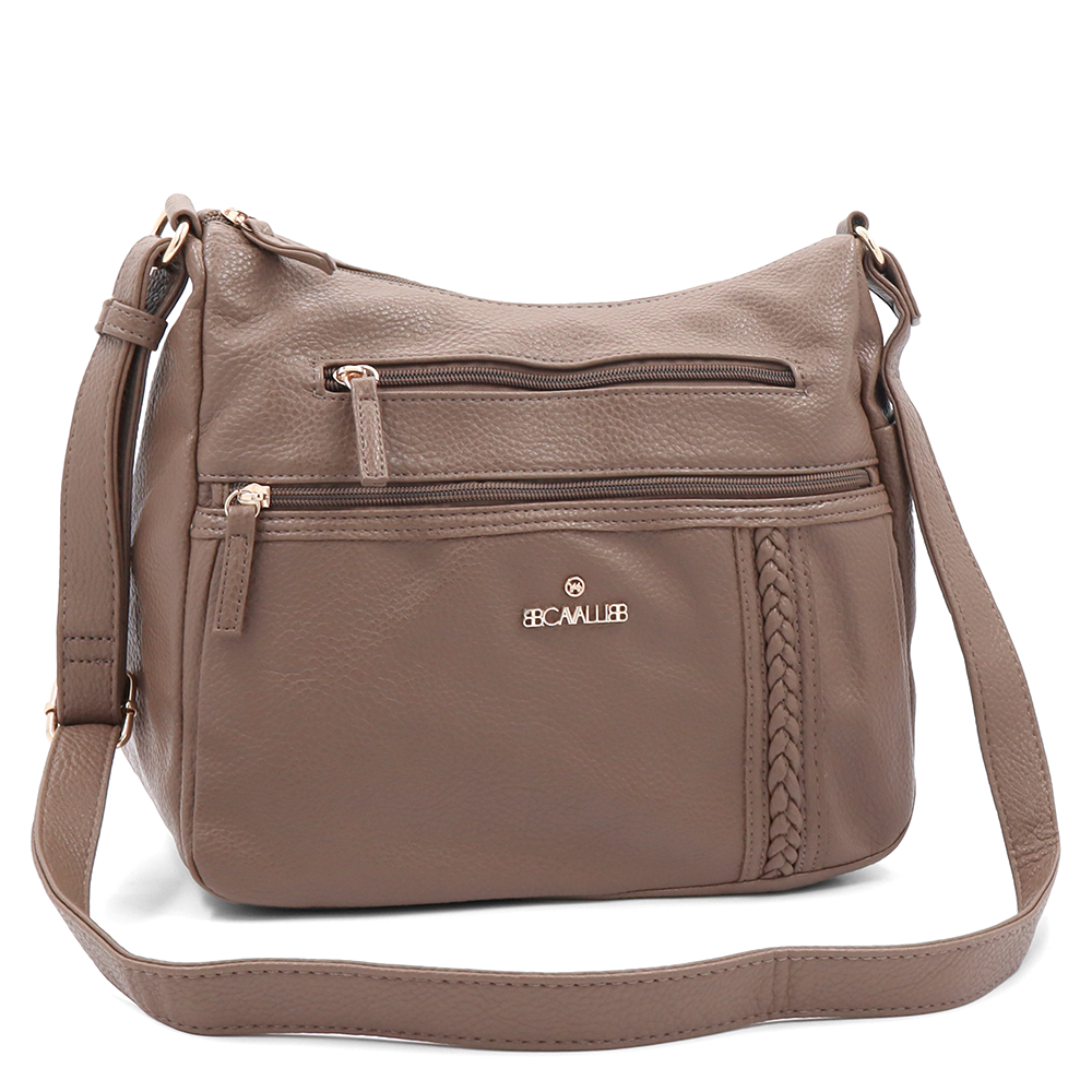 Női válltáska – világosbarna