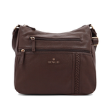 Női válltáska – sötétbarna