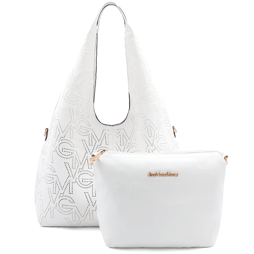 SZETT – Női táska típusú táska + válltáska – fehér