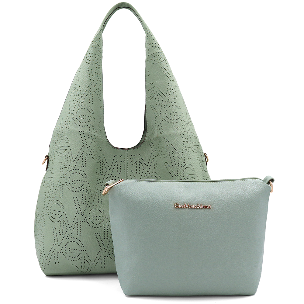 SZETT – Női táska típusú táska + válltáska – zöld