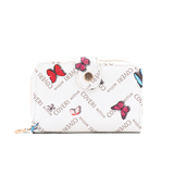 Női pénztárca mintás – fehér