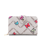 Női pénztárca mintás – világosbarna