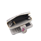 Női pénztárca mintás – világosbarna