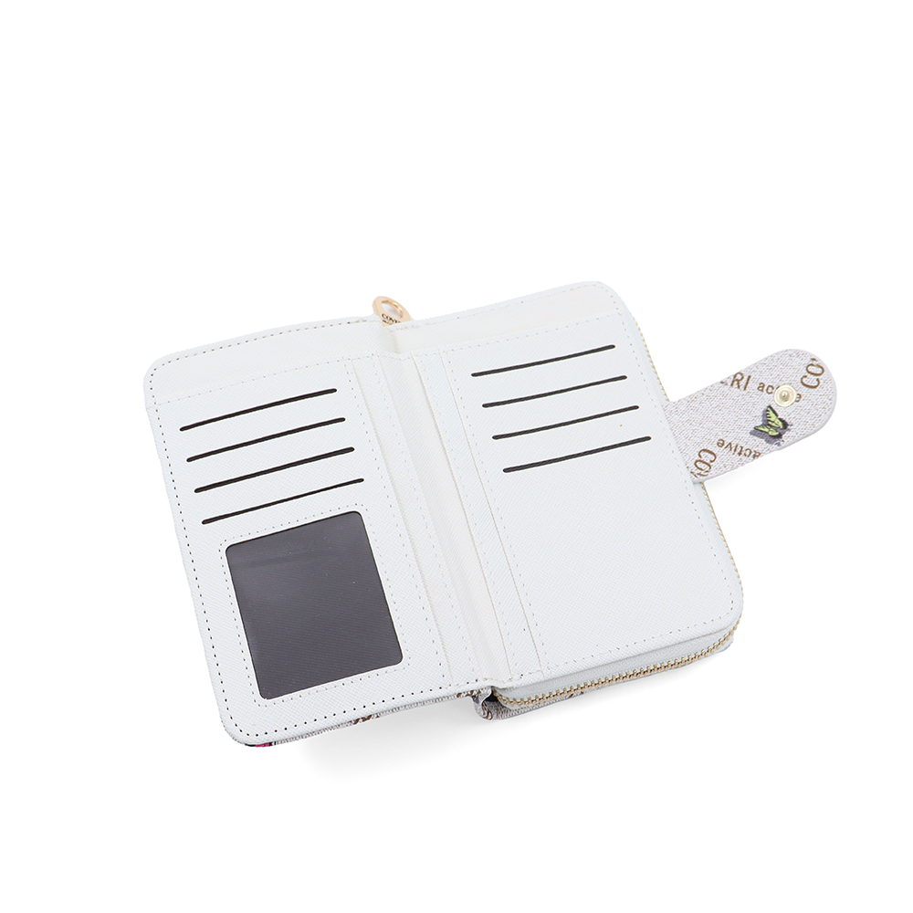 Női pénztárca mintás – bézs