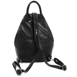 Női hátizsák titkos záródással - fekete/zöld