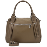 Nagy méretű női táska természetes bőrből – világosbarna