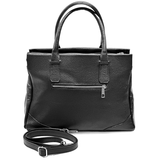 Női táska, természetes bőrből – fekete