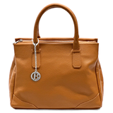 Női táska, természetes bőrből – téglabarna