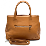 Női táska, természetes bőrből – téglabarna