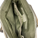 Női táska, természetes bőrből – fehér